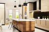 MODERN CEILING HANGING LAMP BLACK LED LAMP