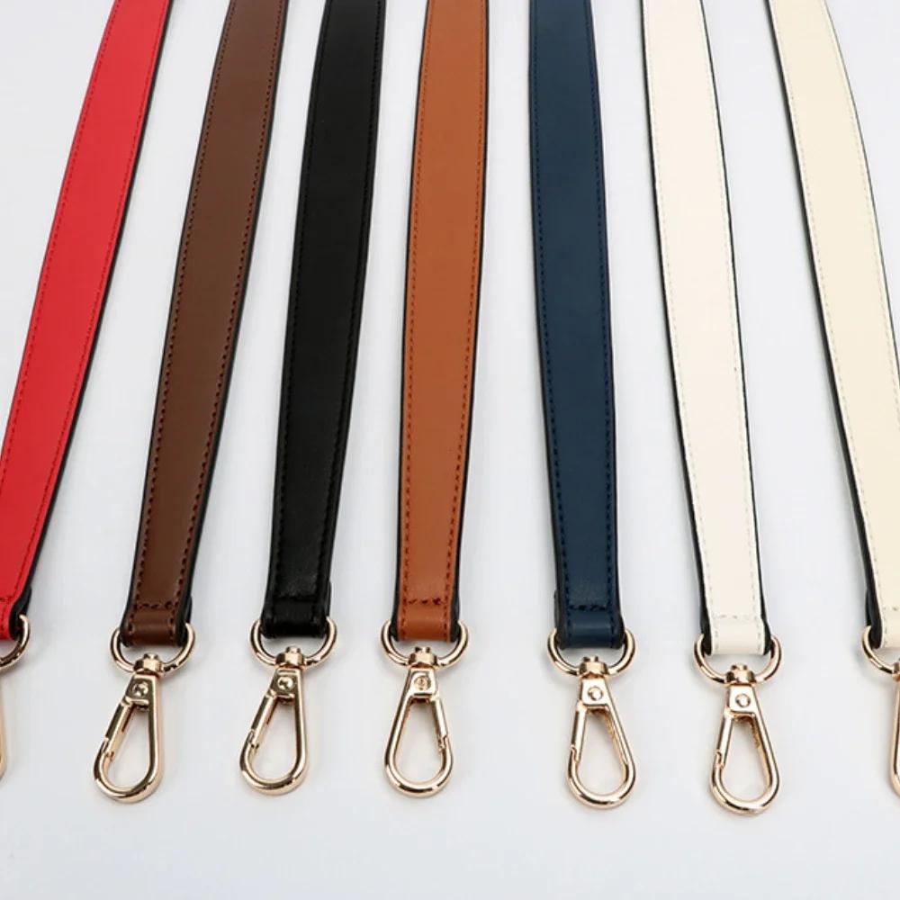 Tracolla in Vera Pelle al 100% Manici per Borse a Mano Cinturino Corto per Borsa Cinturino per Portamonete Fibbia Dorata Cintura di Ricambio per Borsa Fascia