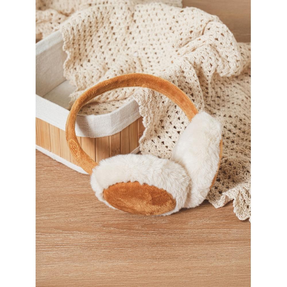 Daiso Foldable Fur Earmuffs Brown