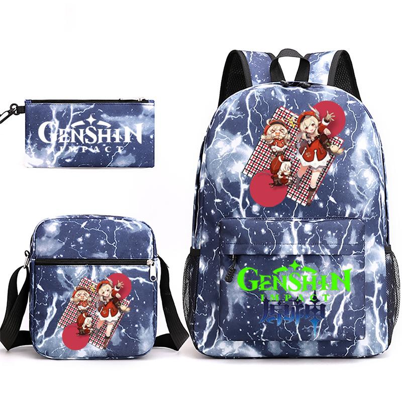Yuanshen Backpack 3 Pieces/set Girls Boys Travel Shoulder Bag School Backpack