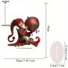 Christmas Elf - 2D Flat Acrylic Desktop Ornament, Wall Decor Art, Four Seasons Decoration, Novelty Home Decor