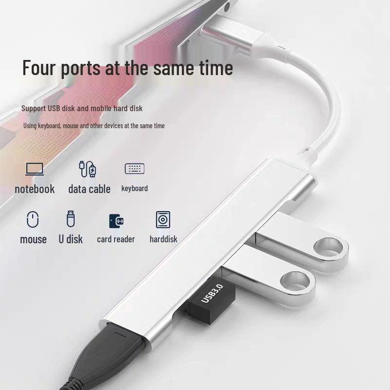 USB-C To USB 3.0 Hub for Phone and Computer: Connect Mouse, Keyboard, and Card Reader