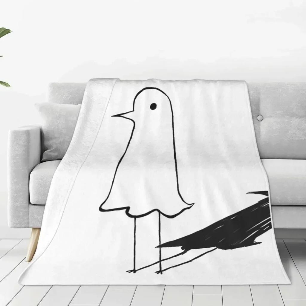 Good Night Punpun Blankets Flannel Oyasumi Comfortable Super Soft Throw Blanket for Bedding Plush Thin Quilt