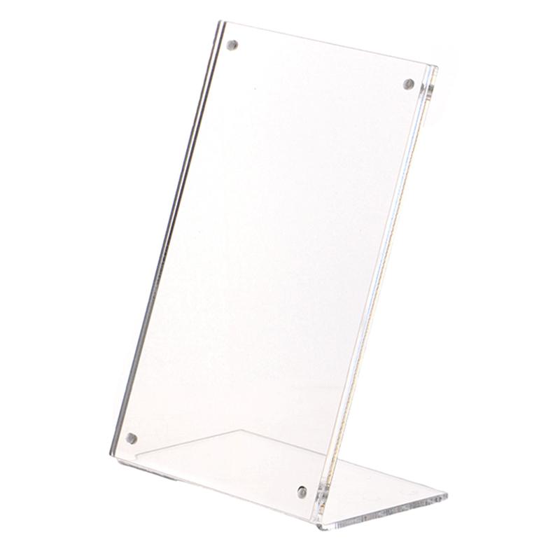 Acrylic Desktop Display Frame Table Card Sign Collection Photo Protection Holder Magnetic Album Postcard Souvenir Display Stand