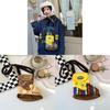 Modern Cool Woolen Kids Crossbody Bag With Geometric Pattern For Daily Use