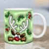 Christmas Character Cups Ceramic Holiday Coffee Mugs 3D Christmas Mugs Christmas Mugs Santa Cups For Hot Coffee Cold Tea Friends