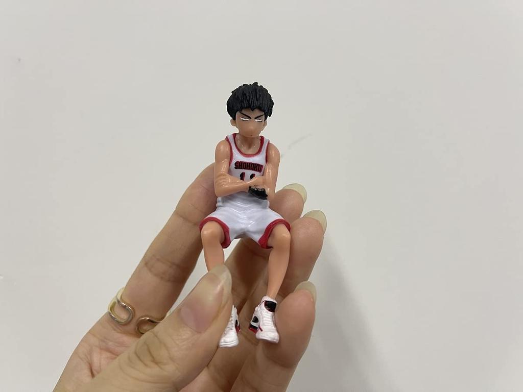Slam Dunk Figure: Sakuragi Flower Road, Miyagi Ryota, Rukawa Kaede, Model Toy, Car Decoration, Anime Doll (White)