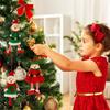 Newest Christmas Elves Stuffed Plush Dolls Hanging Ornaments Xmas Tree Decor Cute Boy Girl Elf Pendant Kids Gifts New Year Noel