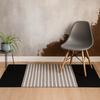 Runner Rug, Indian Cotton Black Grey 70x170cm