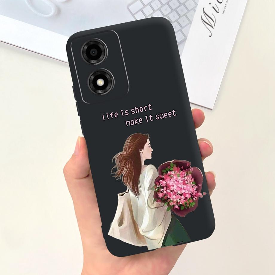 Per Motorola Moto E14 Custodia Cover 6.56" Lusso Morbido Silicone Custodia Telefono Fundas Per Motorola E14 MotoE14 Custodia TPU Protezione Fotocamera
