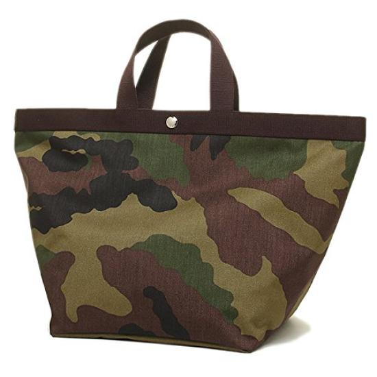 Herve Chapelier 725W Tote Size Brown Bag, 49/69, Women's, Camouflage, [Used]