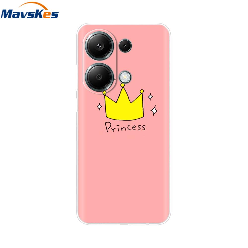 For Poco M6 Pro Case For Xiaomi Poco M6 Pro 4G Cover Fundas Coque Camera Protector Soft Silicone Phone Back Case For Poco M6 Pro