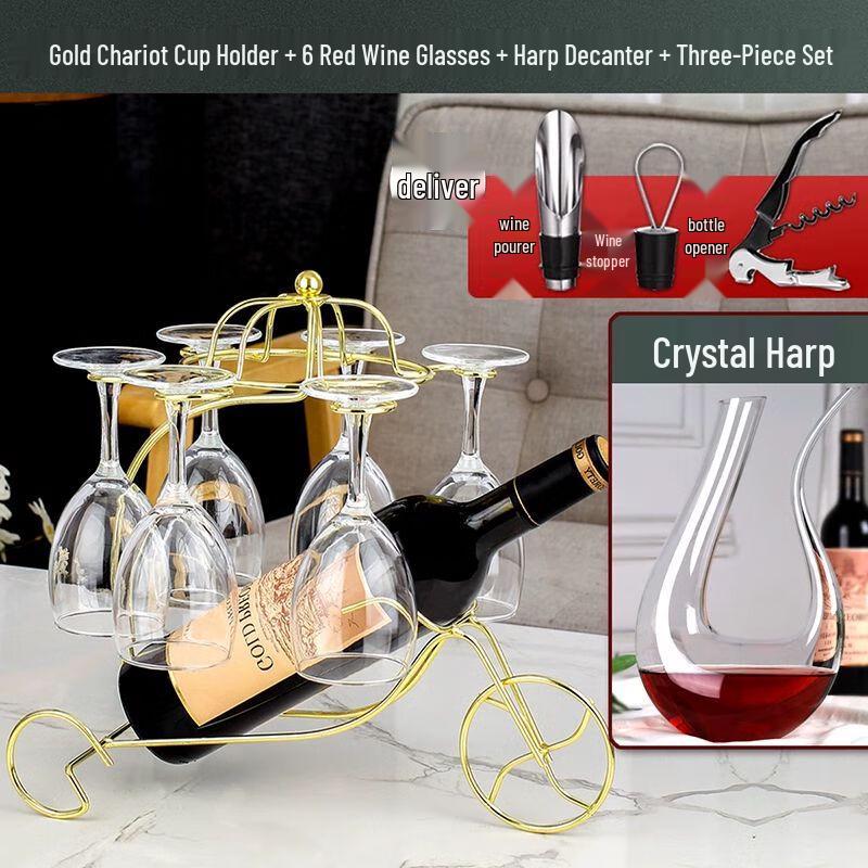 Luxury Crystal Wine Glass Set with Decanter