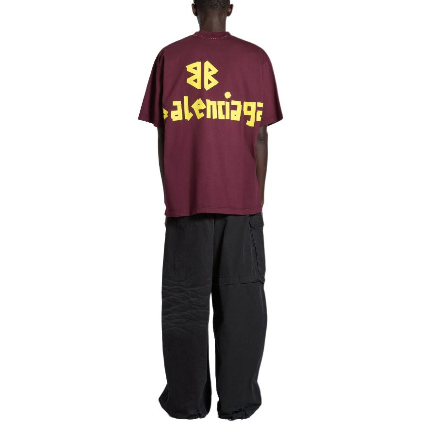 Balenciaga Tape Type Medium Fit T Shirt 739784TOVA94029