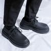 Marke Leder Loafer Schuh Männer Japan Koreanische Streetwear Business Schwarz Casual Dicke Sohle Plattform Leder Hochzeit Schuhe