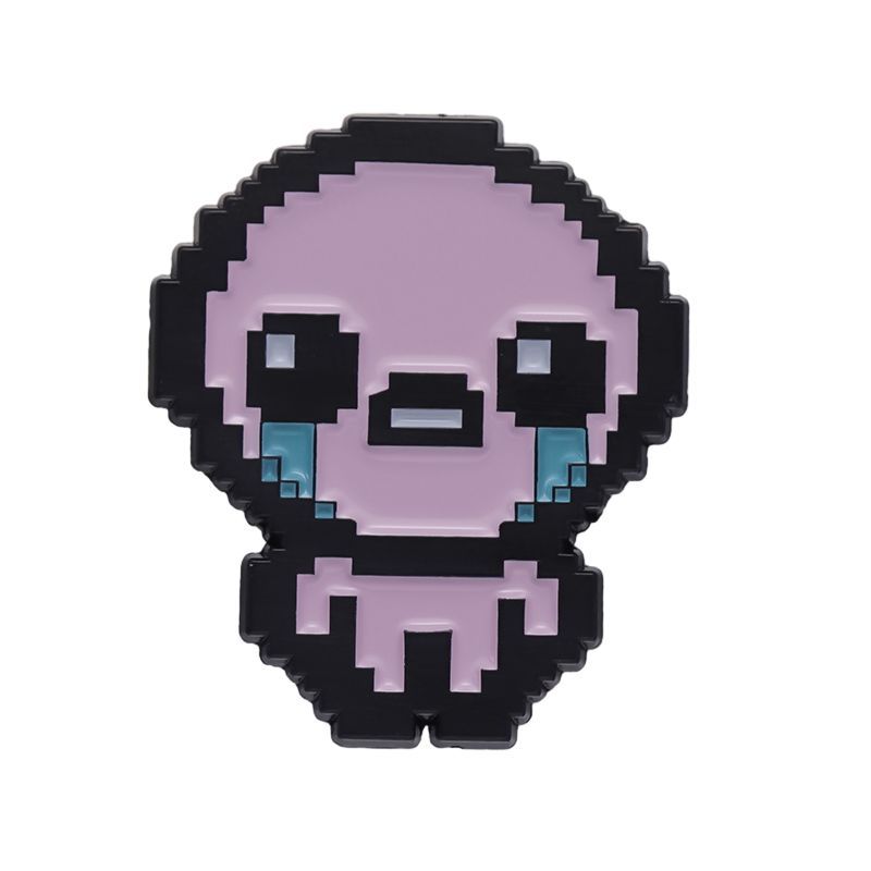 

Брошь с игровым персонажем Isaac s Binding of Isaac: Нежная пиксельная брошь в виде плачущей фигуры, уникальный дизайн значка для рюкзака stand up and cry