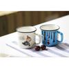 300ML Cartoon Keramiktasse Retro Emaille-Imitation Tassen Office Home Lustige Wassertassen Frühstück Milch Kaffee Teetasse Trinkgeschirr Geschenk