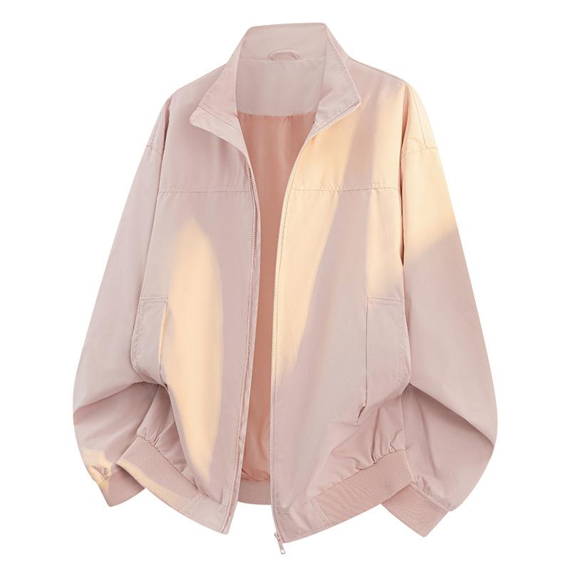 New Autumn Top Stand-up Collar Trendy Brand Spring and Autumn Tooling Flight Jacket