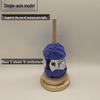 Detachable Solid Wood Yarn Winder: Portable, Lightweight Hand Knitting & Weaving Tool.