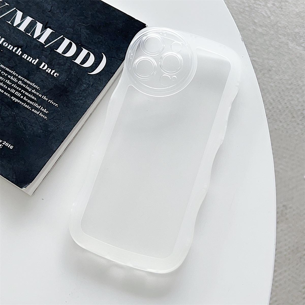 

Большой волнистый дизайн, прозрачный корпус, мягкий чехол из ТПУ, модный чехол для телефона для iPhone, Samsung Vivo, Xiaomi Oppo Samsung Galaxy A53 5G