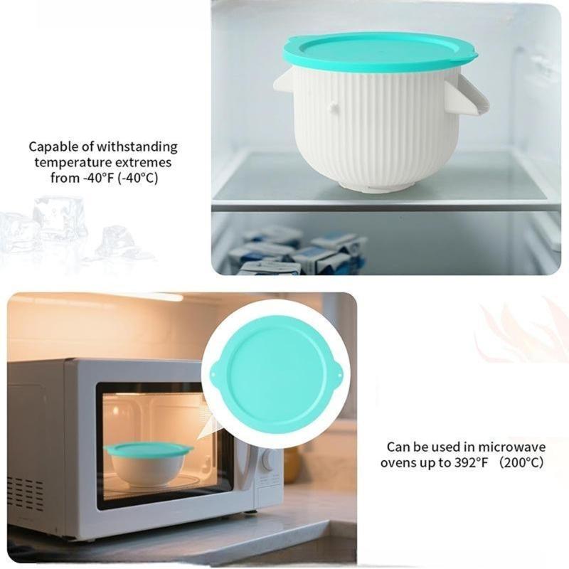 Leakproof Silicone Cover Elastic Bowl Lid Suitable for Ice Cream Maker Accessories Heat Resistant Easy Cleaning Design