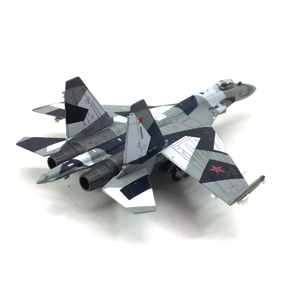 Diecast Metal Alloy Russia Fulcrum Flanker SU 35 Su-35 SU35 Aircraft 1/100 Scale Airplane Fighter Model Decoration Plane For