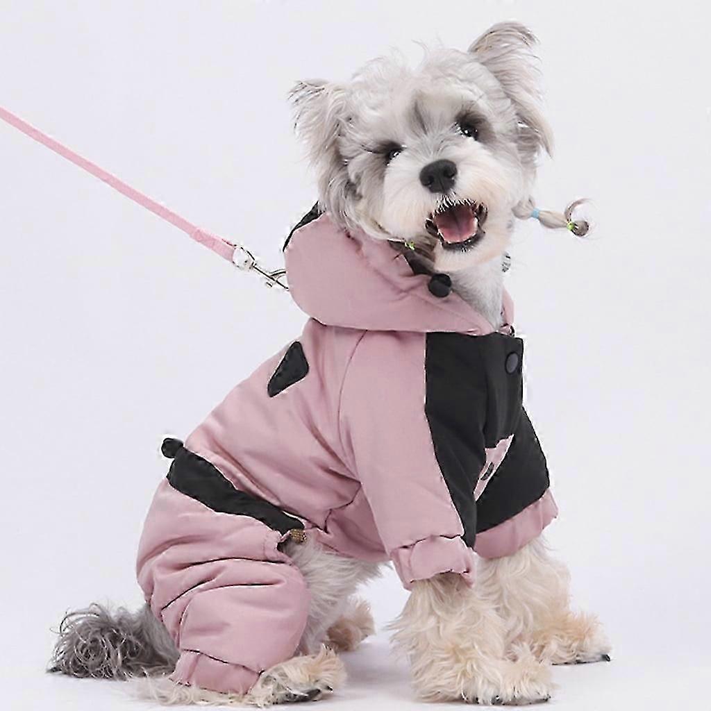 Heavy Duty Cold Weather Pet Suit 4Leg Coverage Windproof Lining Down Jackets For Cold Weather Outdoor Activity Warmth