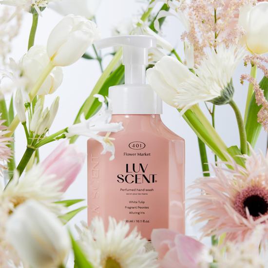 LUV SCENT Hand Wash 300ml (Choose 1 of 2 types) (White Shirt/Flower Market)