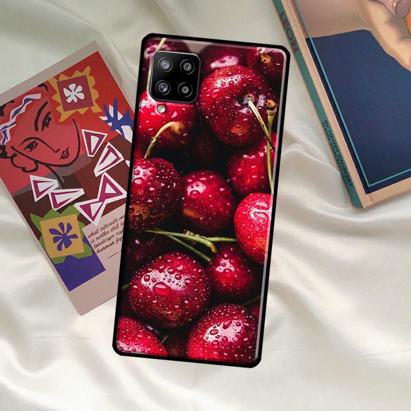 Food Fruit Red Cherry Case For Samsung Galaxy A33 A13 A36 A56 A23 A52 A32 A12 A54 A34 A14 A16 A26 A53 A15 A35 A55