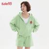 Baleno Women's Floral Graphic Hooded Zip-Up Sweatshirt