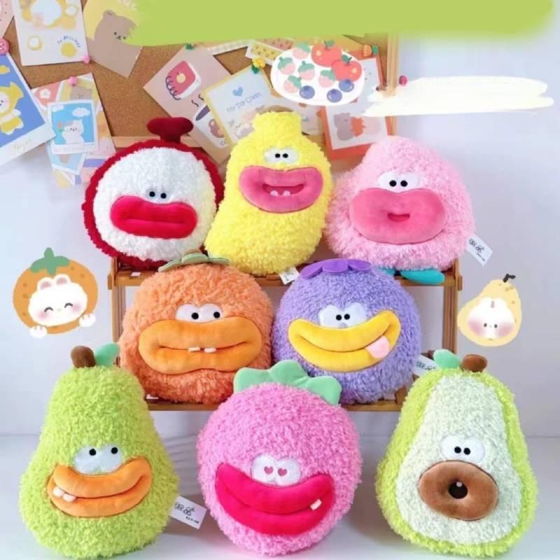 Series Fruit Plush Toy 8in Claw Machine Doll With Pp Cotton Filling Kids For