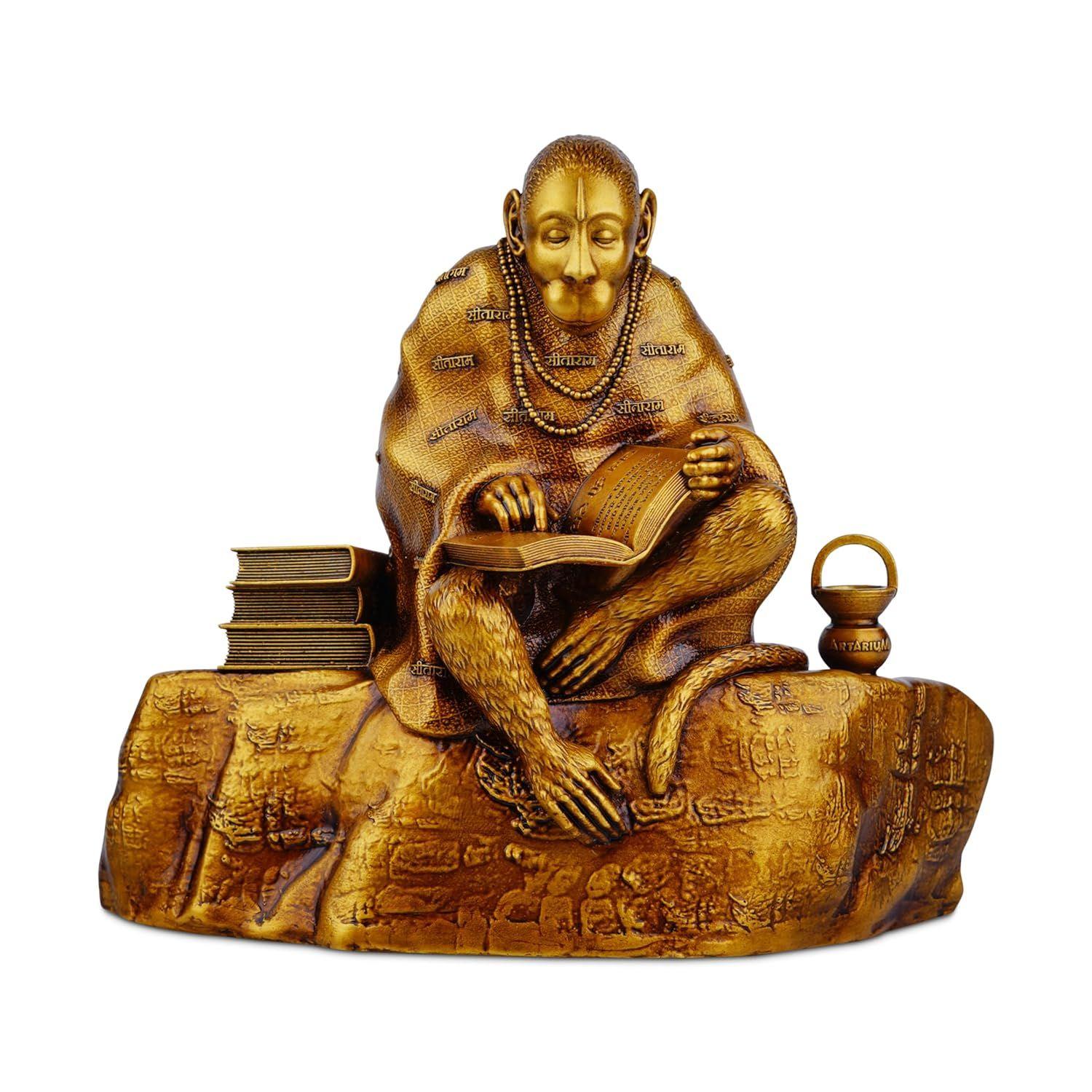 

Hanuman Ji Murti Ramayani Hanuman Lord Balaji Murti Bajrangbali Idol Sankat Mochan Bhagwan Idol for Car Dashboard and Home Decor