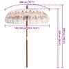 Balinese Sun Umbrella Cream 190 X 190 X 260 Cm