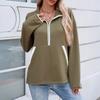 Women's Fashionable Long-sleeved Casual Zipper Jacket Hoodie Top
