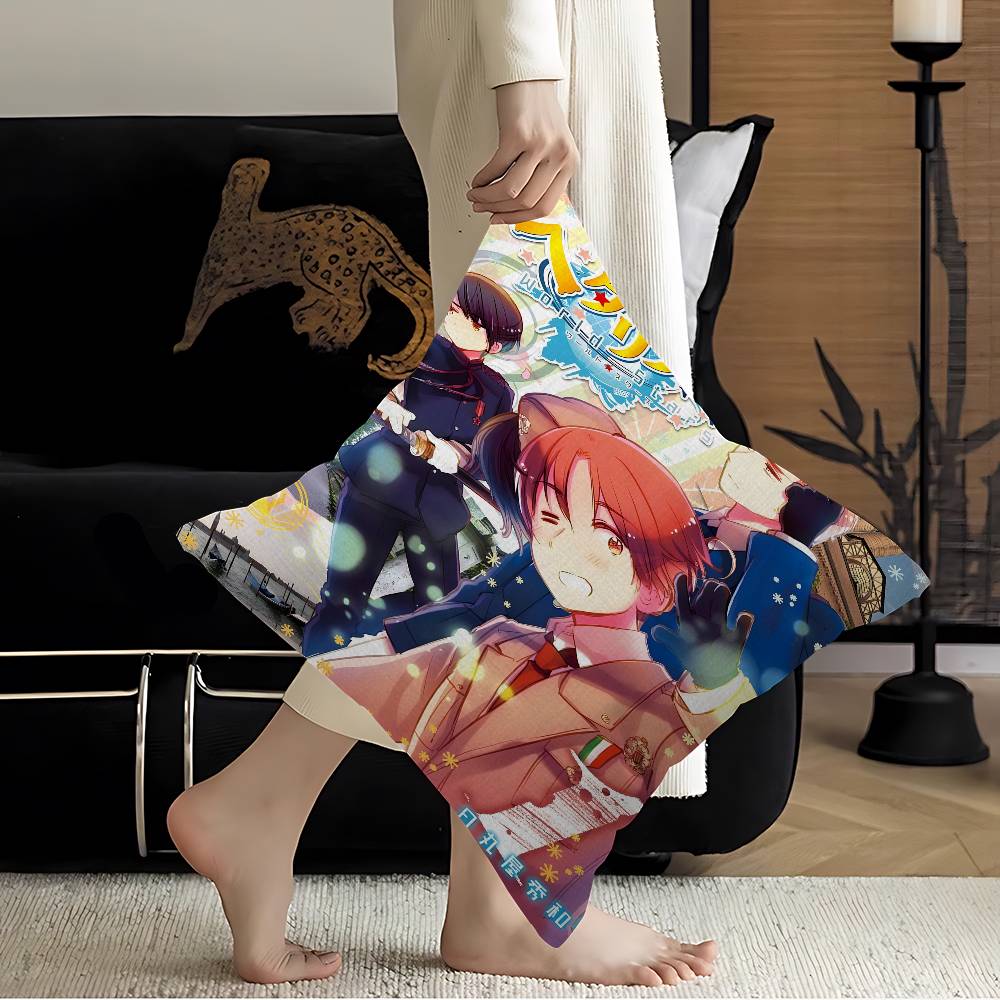 Anime Cartoon Hetalia Axis Maple Design Cushion Cover Happy Autumn Harvest decor Holiday Decorati Pillow Cover