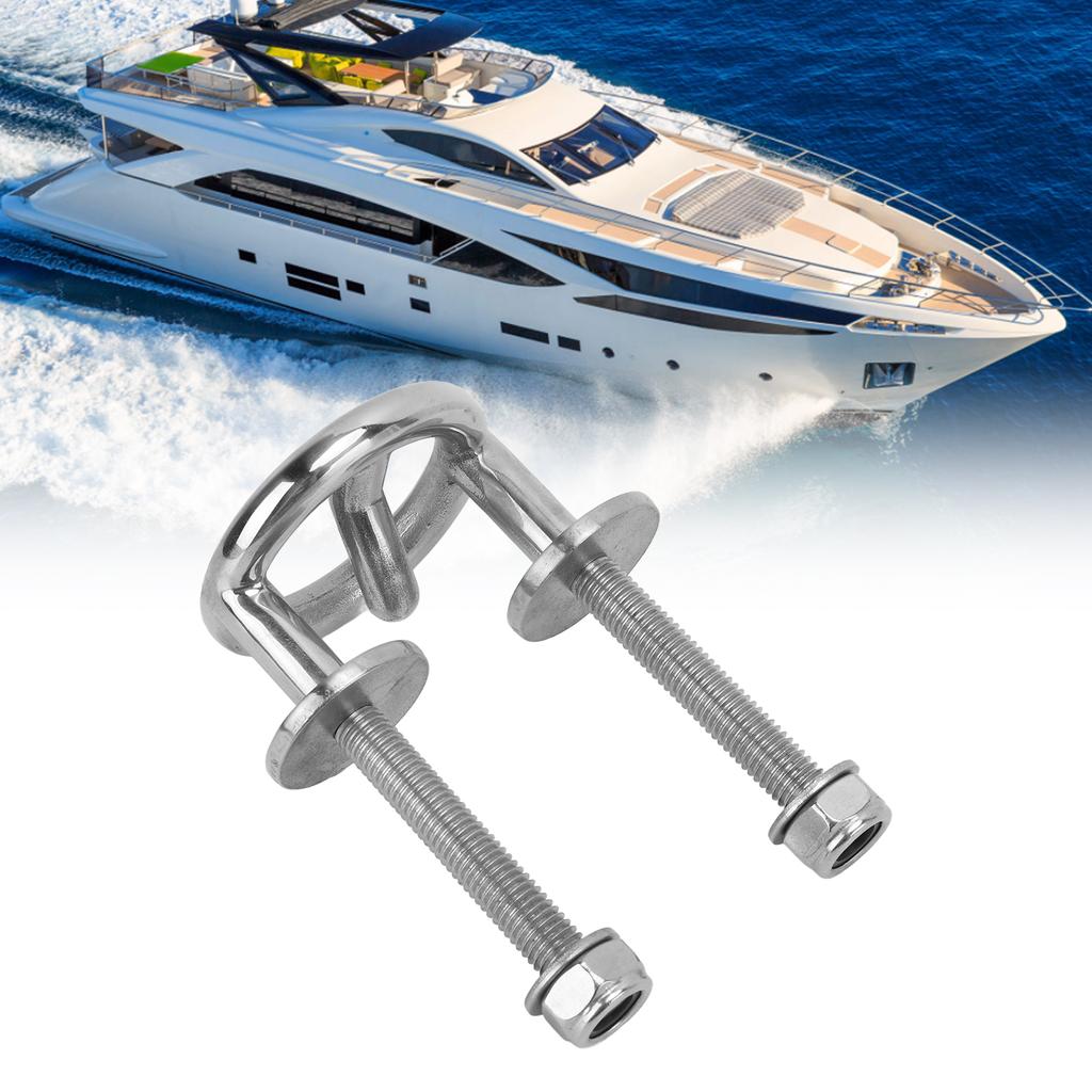 Boat Eye Hook Stainless Steel Material M10 Thread Oxidation Resistance Durable Wearable Marine Transom Mount for Outdoor