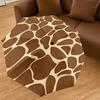 1pc Giraffe Print Animal Skin Pattern Automatic Open/Close Umbrella with Windproof, 8-Rib Sturdy Canopy, Durable Ribs, Fashionable Design1195A