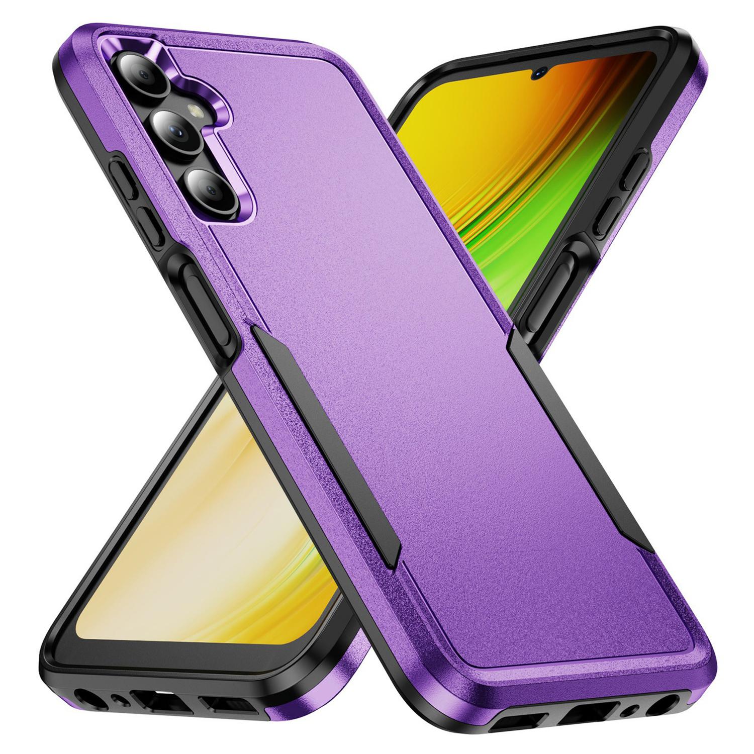 

Для Samsung Galaxy A05s 4G Чехол PC+TPU Военный класс Защита от падений Чехол для телефона Purple+Black