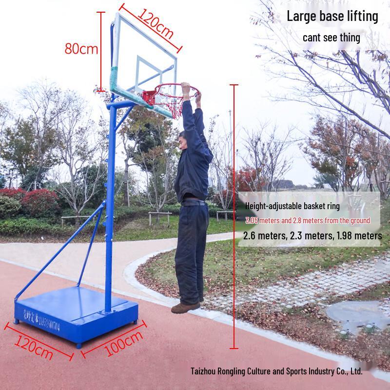 

WEZHO Outdoor Adjustable Basketball Hoop