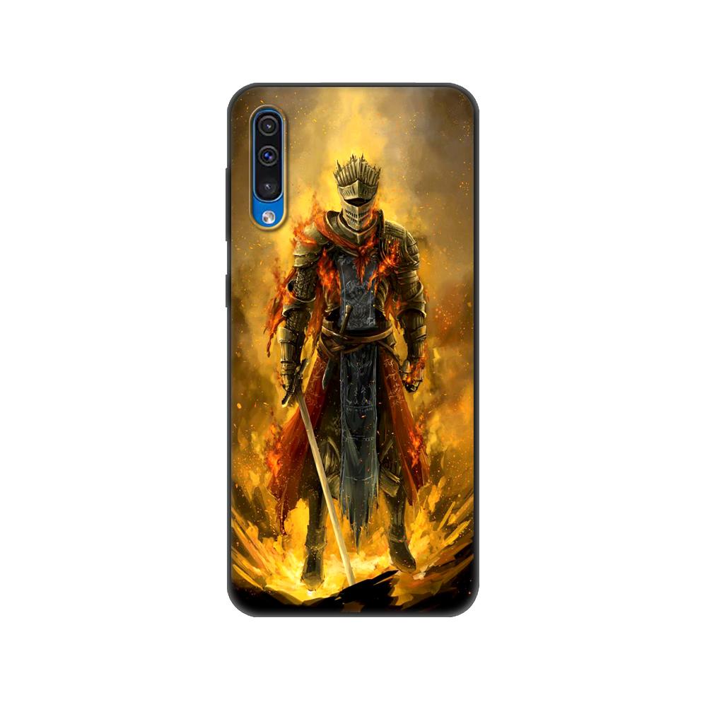 Black Tpu Case For Samsung Galaxy A50 50S A30S A10 A01 A11 A21S A31 A41 A51 A71 M21 M30S S10 LITE Praise the Sun Dark Souls