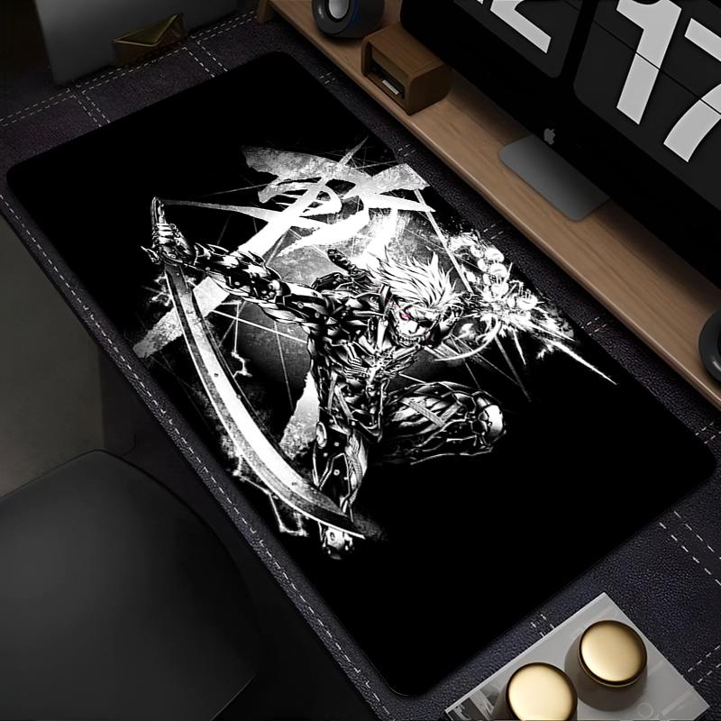 Metal Gear Rising Raiden Large Gamer Mouse Pad Laptop Gaming Accessories Keyboard Mousepad Anime Game Cabinet Table Mat Carpet