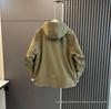Men's Windproof Hooded Jacket: Spring/Autumn Casual Fashion, Pure Color, Trendy Loose Workwear