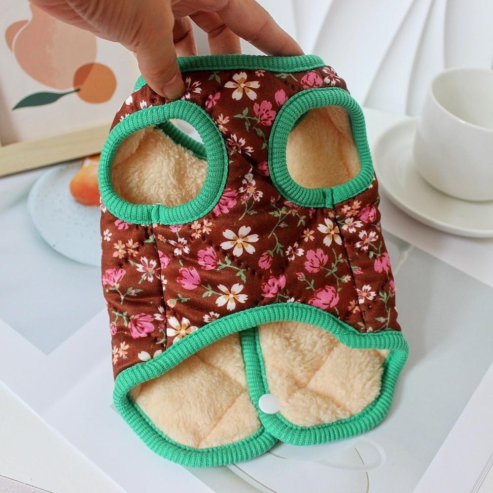 Thickened Puppy Plush Vest Cute Teddy Coat New Cat Clothes  Pet Supplies