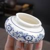 1pcs blue and white porcelain Retro ceramics Sealed tank Rouge box Fragrant powder Ointment cosmetics tea container  tea jar