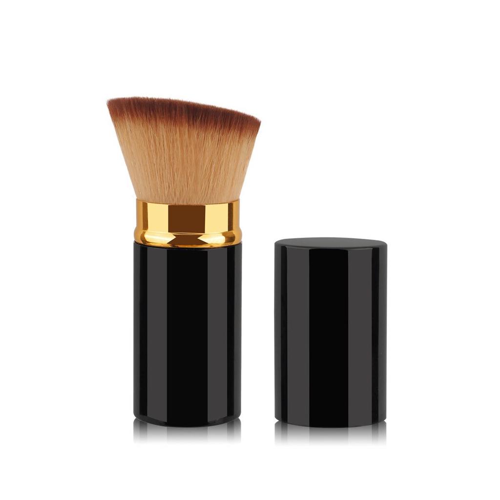 Retractable Travel Makeup Brush: Portable Blush & Powder Tool