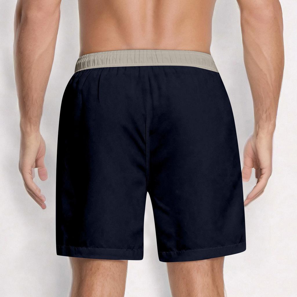 Men's Fashion Elastic Waist Drawstring Shorts Casual Pants