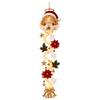 Festive Lighted Door Hanger Christmas Snowman Santa Reindeer Fabric Holiday Home Wall Decoration
