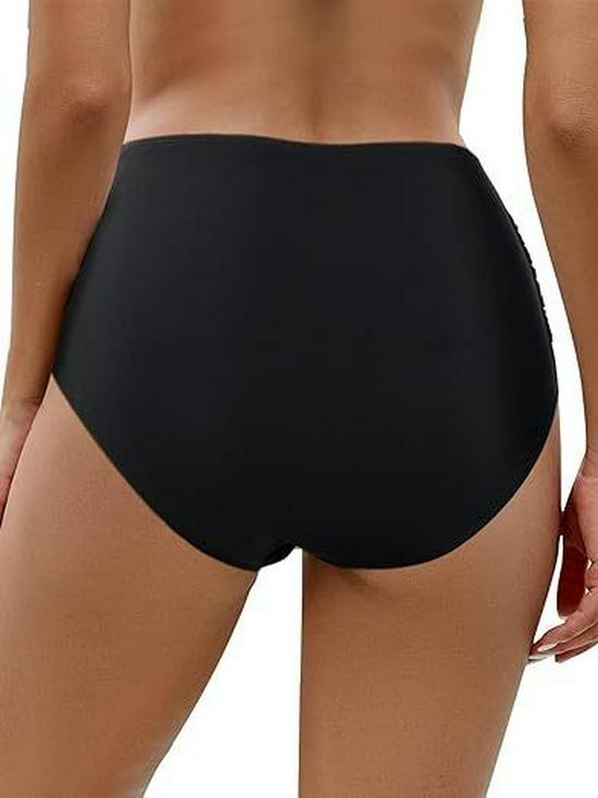 2026 European & American Black Triangle Underwear High & Low Waist New Style Hot Spring Seaside Swim Trunks Swimsuit