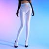 Stretchy Satin Foot Wraped Trousers 80D Glossy Shiny Shaping Pantyhose Women Sexy Skinny Yoga Leggings Hot Pole Dance Clubwear