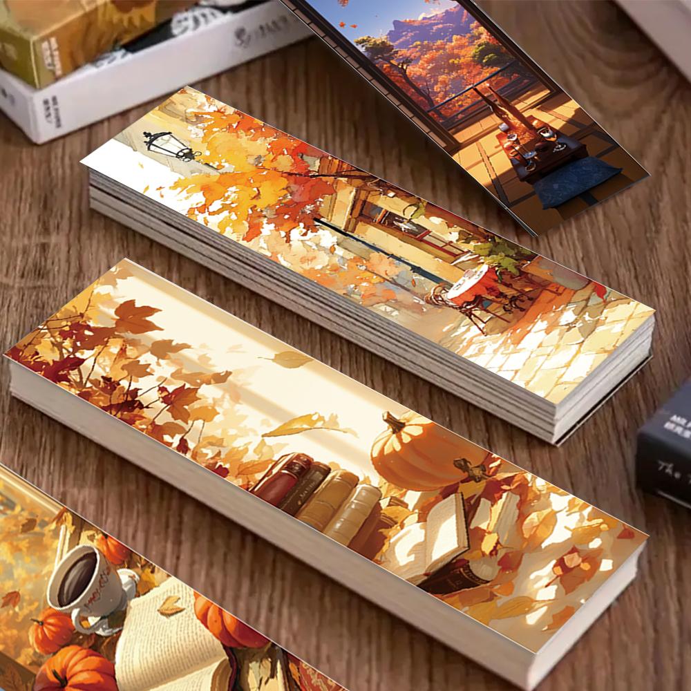 32 Stück, Lesezeichen in limitierter Herbstausgabe, Schulanfang, Weihnachten, Halloween, Geeignet für Lehrer, Leser, Geburtstagsgeschenke.